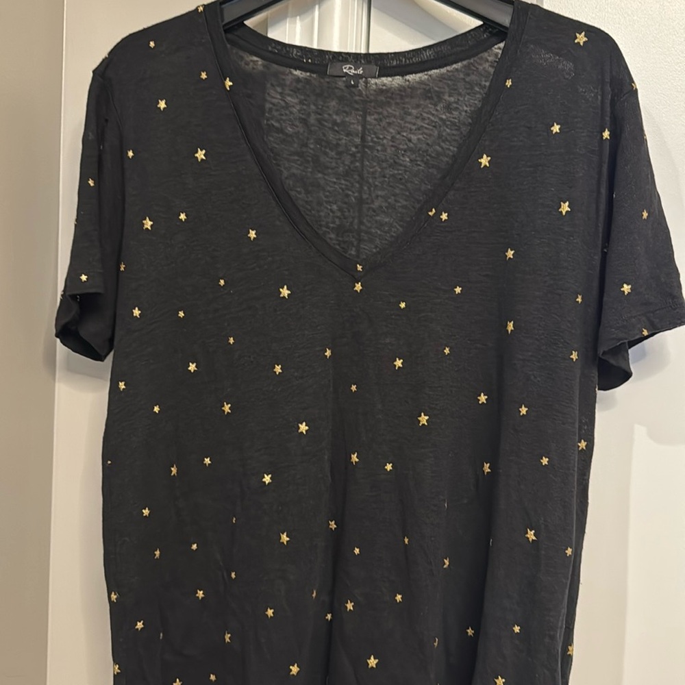 Rails linen star t-shirt- large
